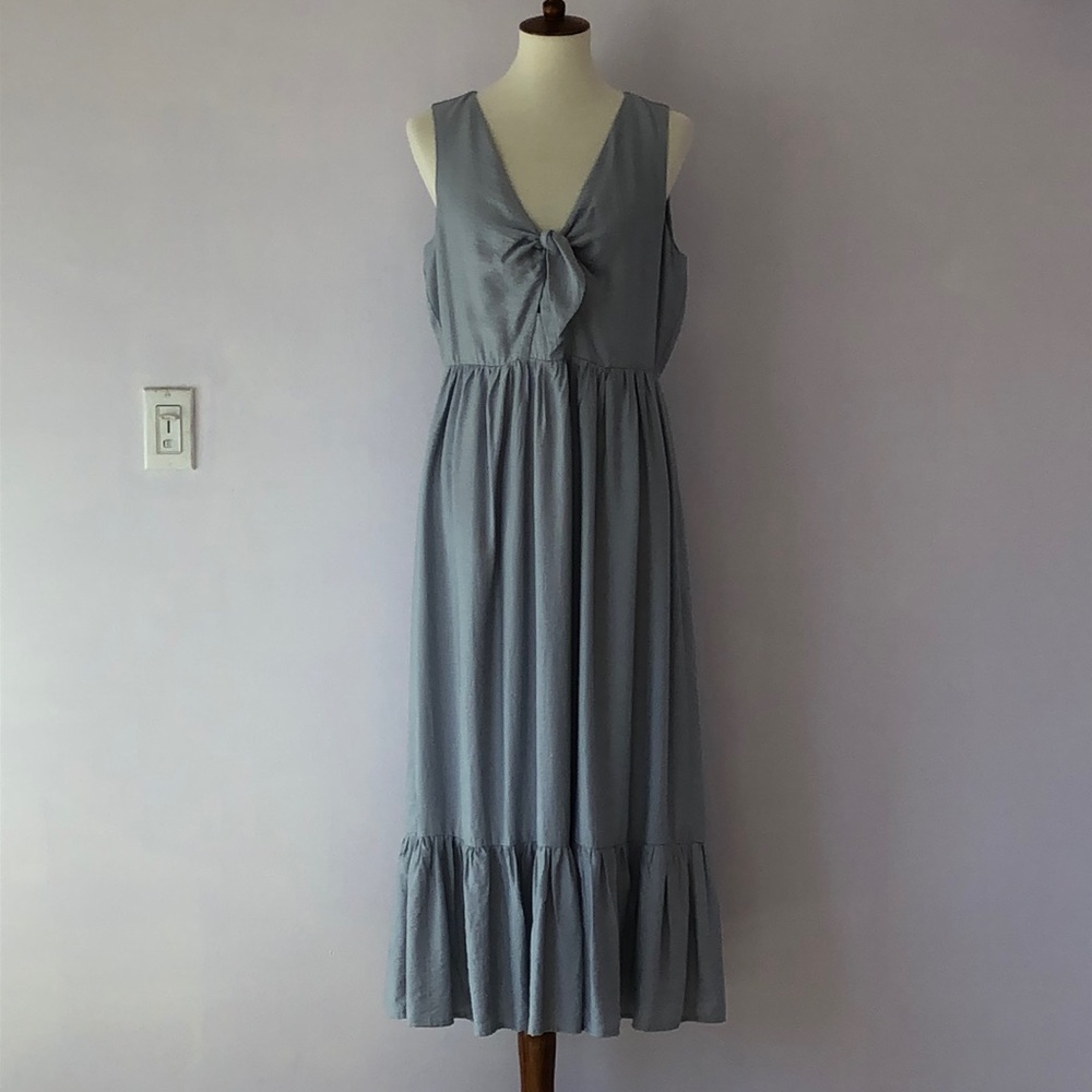 Grey Blue Midi
